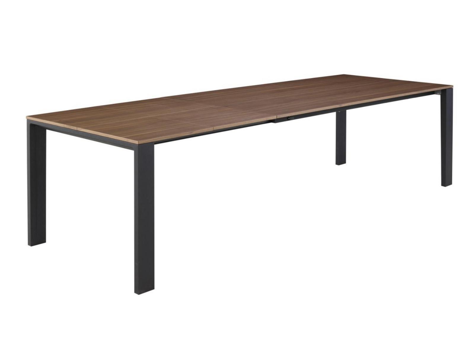 NAÏA Extending rectangular wooden dining table