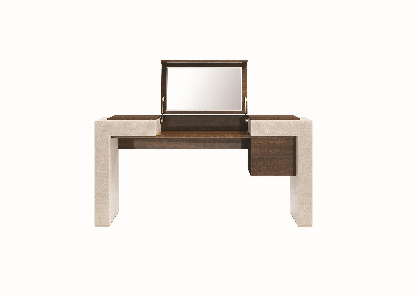 KANDY Rectangular wooden console table with drawers