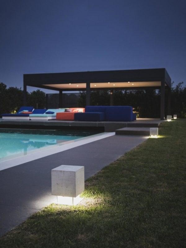 CEMENTO LED cement bollard light with speaker