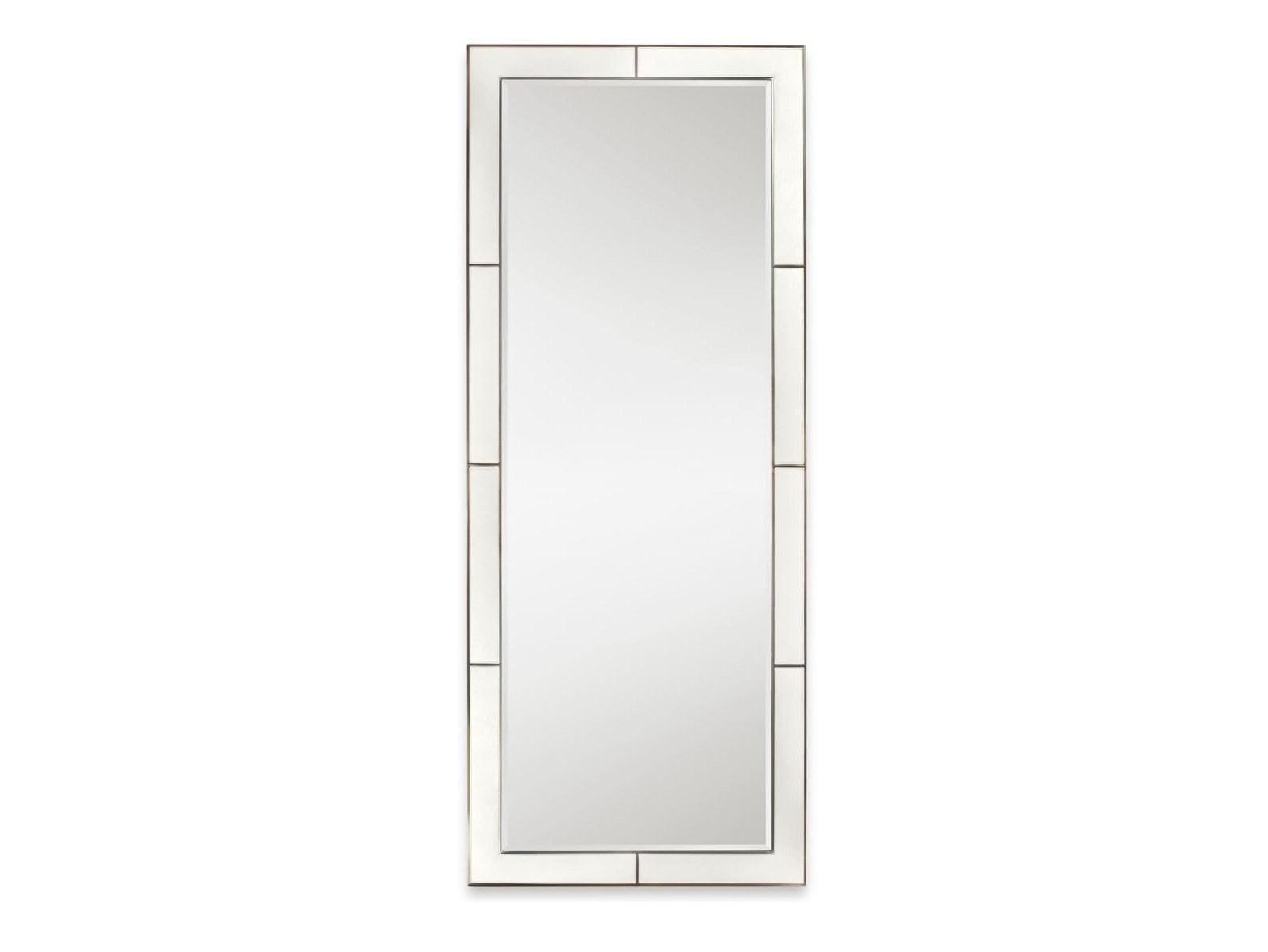 AMELIA Rectangular leather mirror