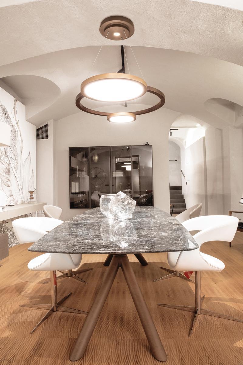 ECLISSE LED wooden pendant lamp