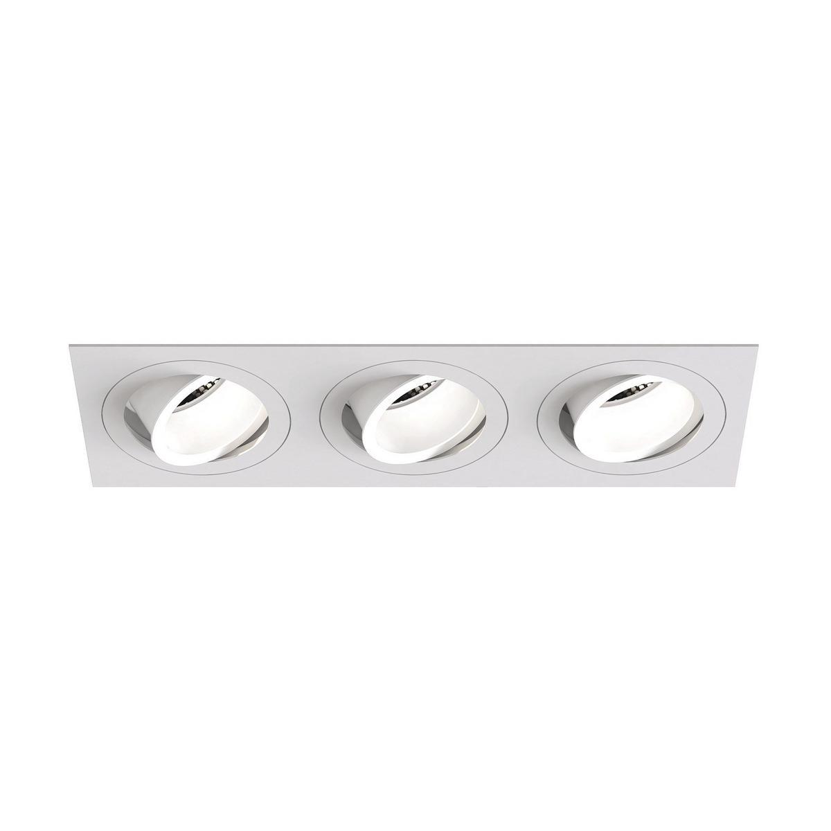 PINHOLE SQUARE TRIPLE ADJUSTABLE LED adjustable recessed metal spotlight