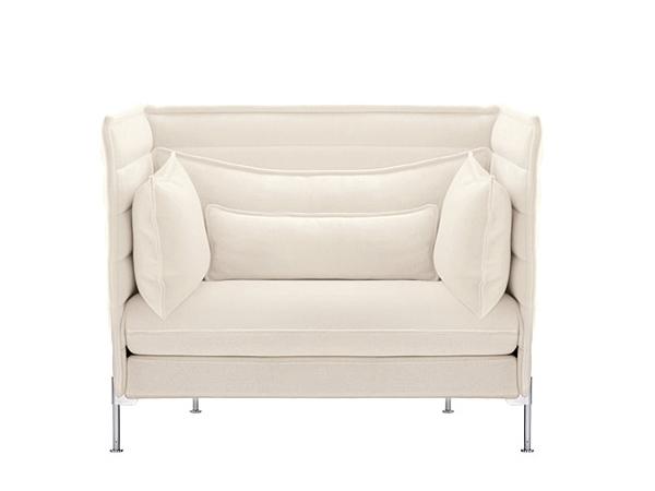 ALCOVE LOVE SEAT High-back fabric restaurant booth