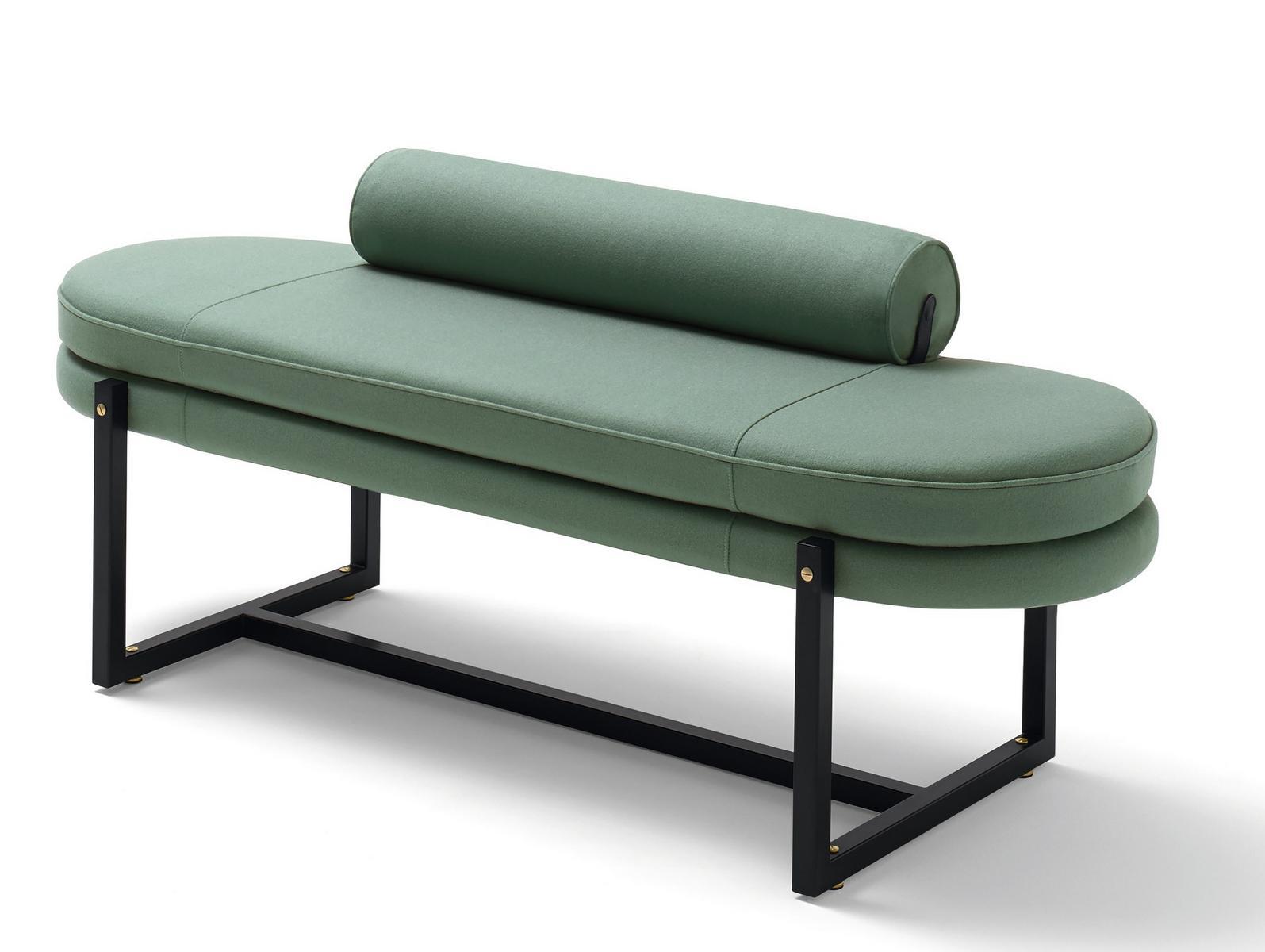 SIGMUND Upholstered fabric bench