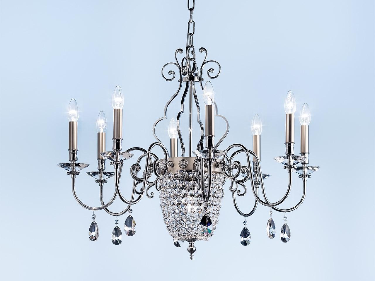 ELEGANTIA 8+1 / 12+1 Direct light metal chandelier