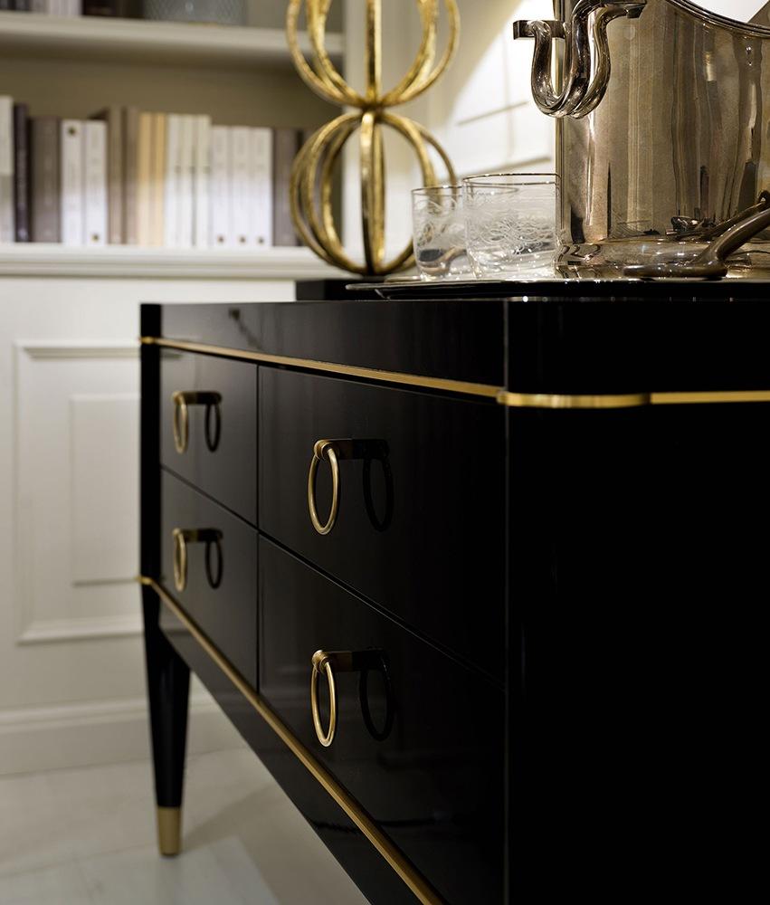 AMBRA Rectangular lacquered chest of drawers