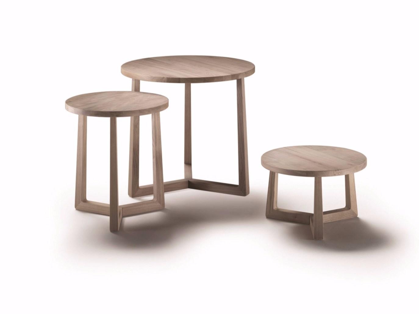 JIFF Round solid wood coffee table