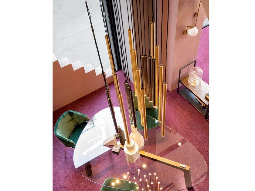STILO X24 Direct light painted metal pendant lamp
