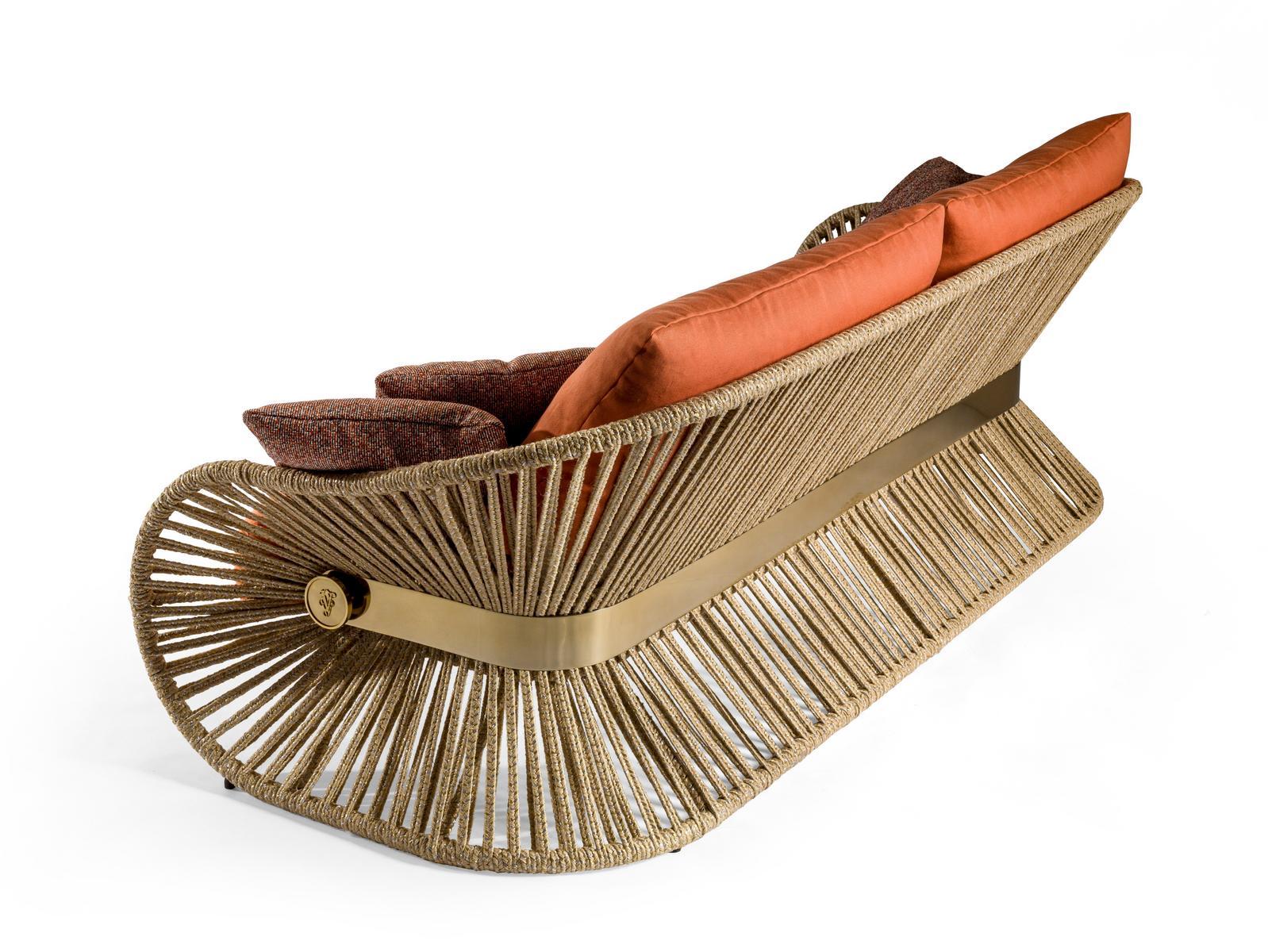 STANKAR 3 seater hemp garden sofa