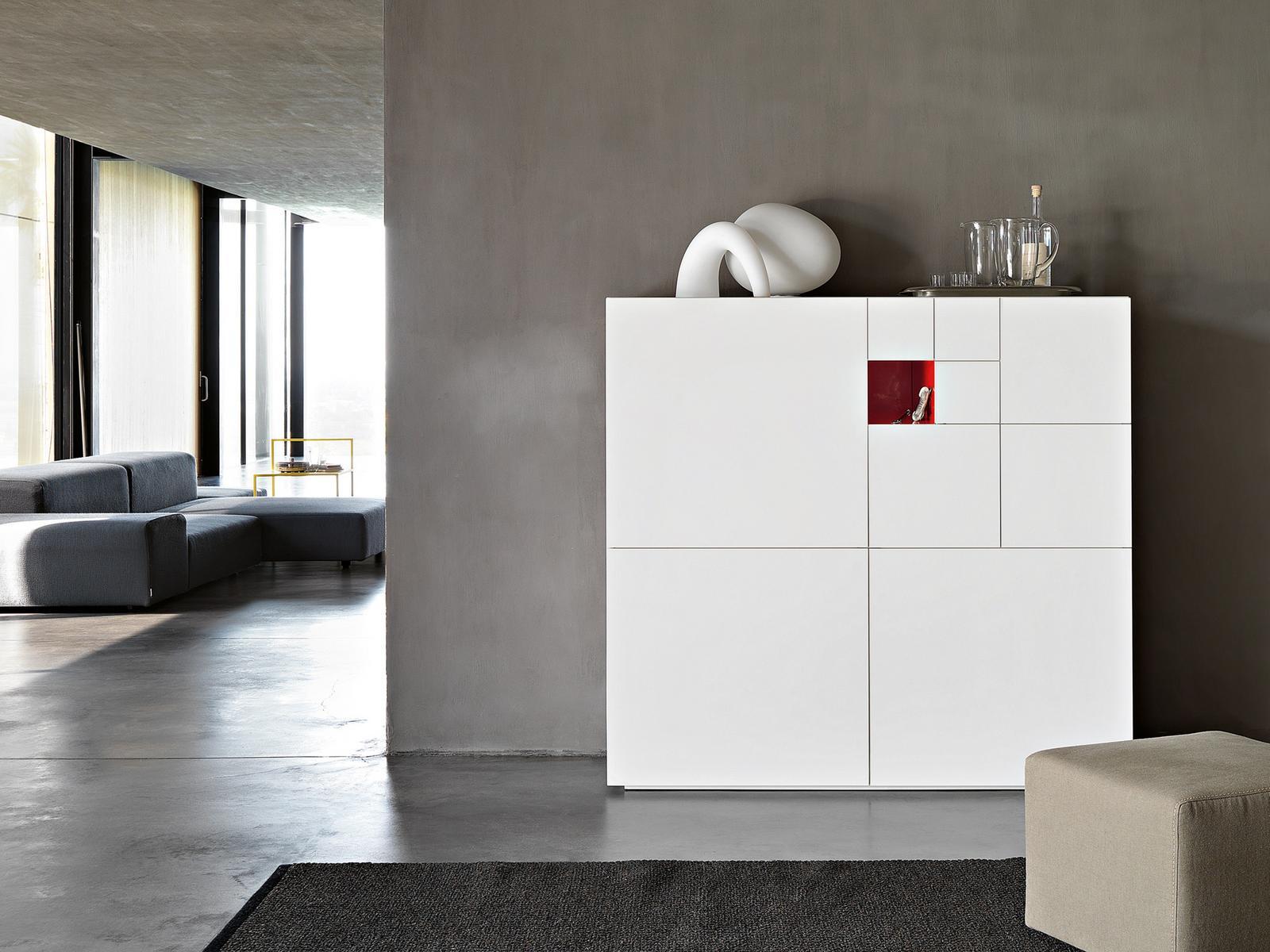 CONCHIGLIA Highboard with doors with drawers