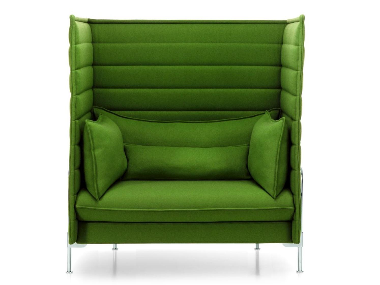 ALCOVE HIGHBACK LOVE SEAT High-back fabric small sofa