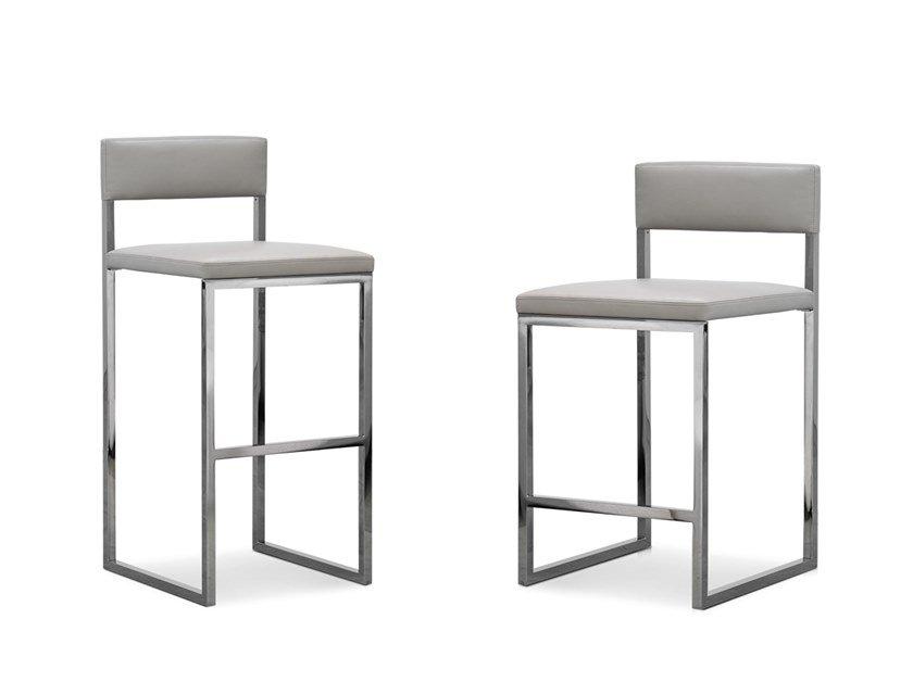 BAG LIGHT High stool with footrest