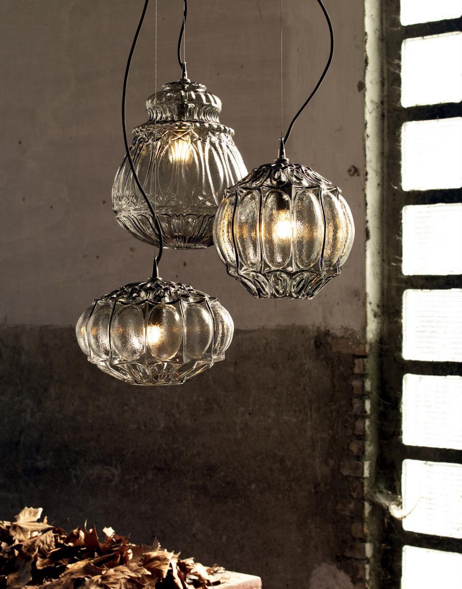 GINGER Glass pendant lamp