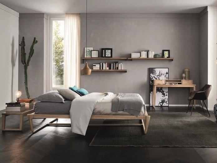 MOONLIGHT Solid wood double bed