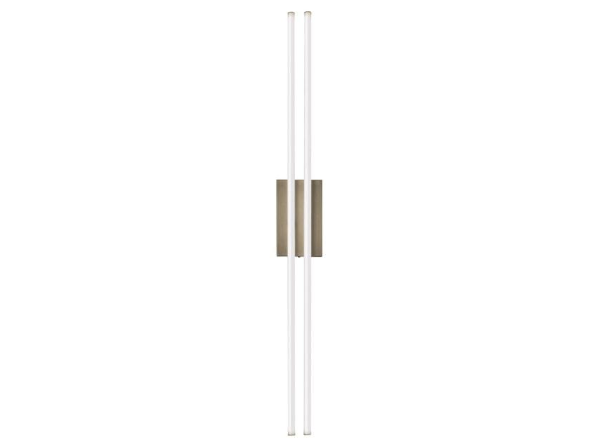 LUTON LED direct light brass wall lamp