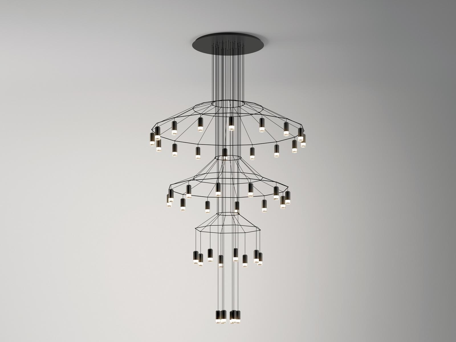 WIREFLOW CHANDELIER LED pendant lamp with dimmer