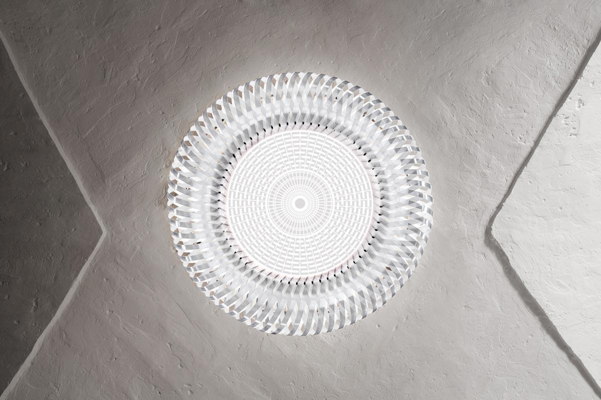 KALATOS LED polycarbonate and Lentiflex® ceiling lamp