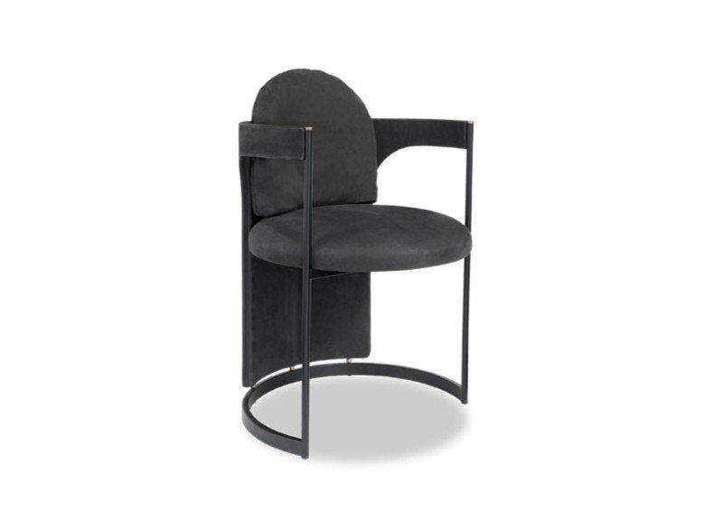 ORMA Leather chair with armrests