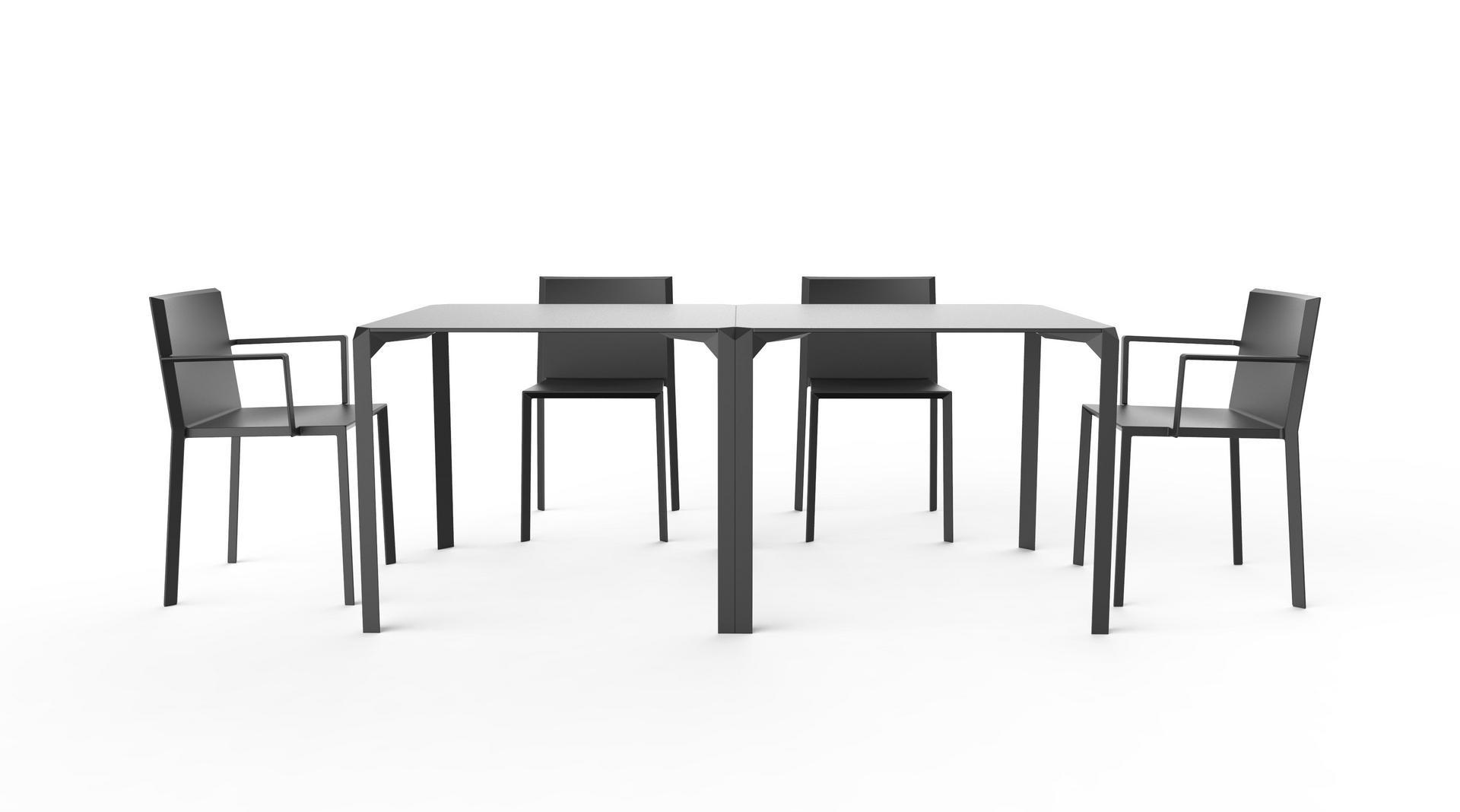 QUARTZ Square polyamide garden table