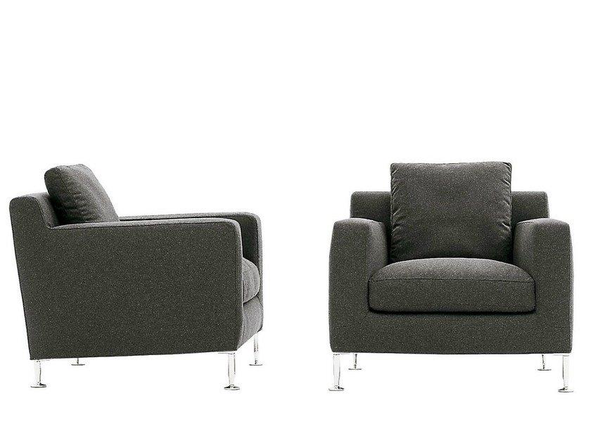 HARRY Upholstered armchair with armrests