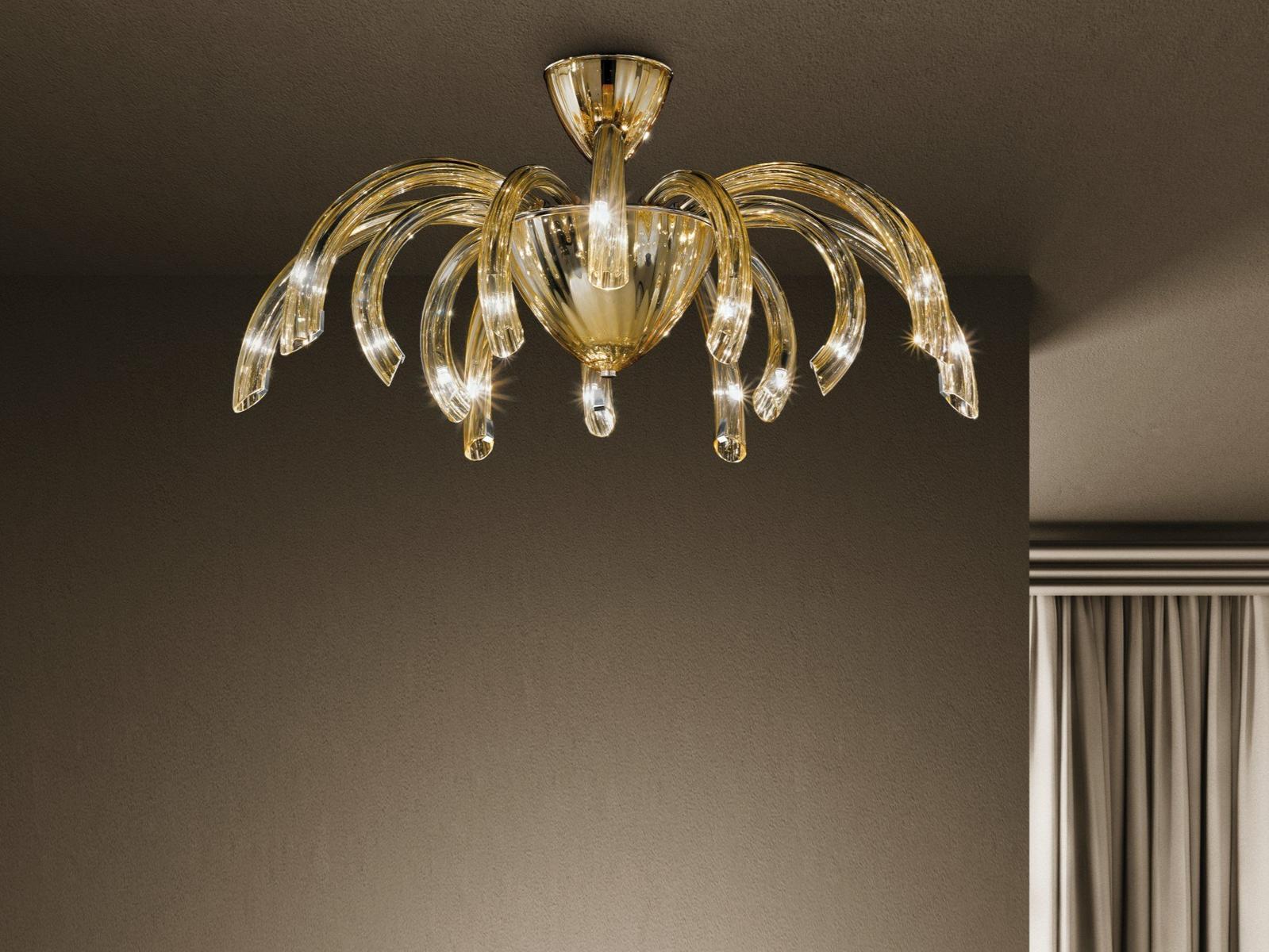 PHOENIX Glass ceiling lamp