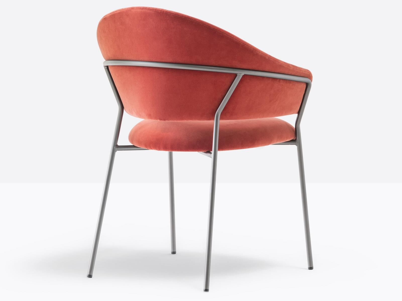 JAZZ 3716 Upholstered fabric chair with armrests