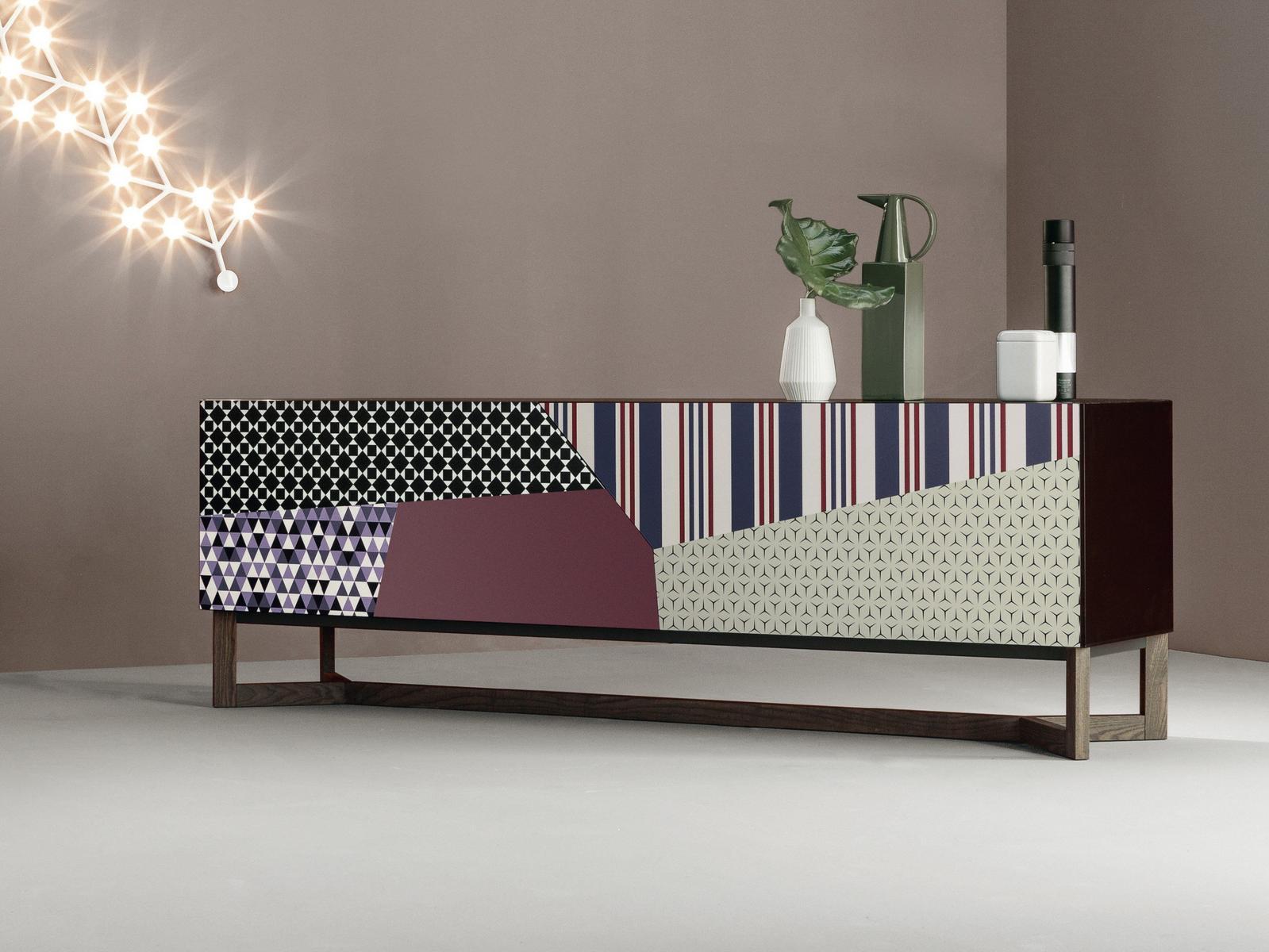 DOPPLER Wooden sideboard with doors