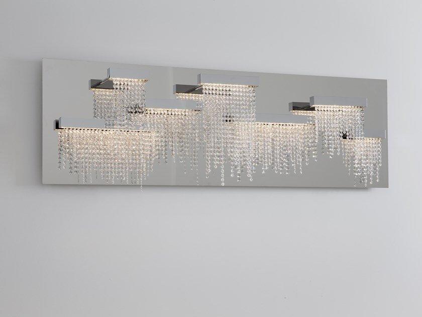 FROZEN EYES W7 WALLPANEL LED metal wall lamp with crystals