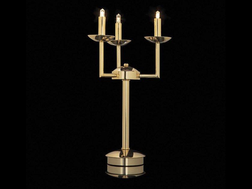 METROPOLITAN LED brass table lamp