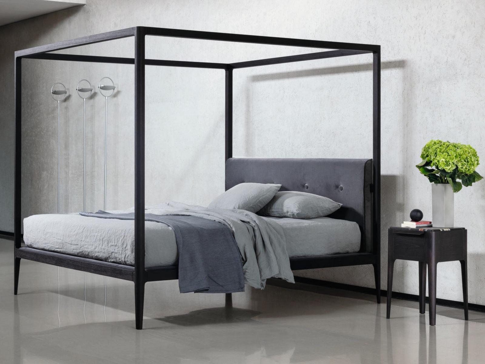 ZIGGY Double bed with upholstered headboard