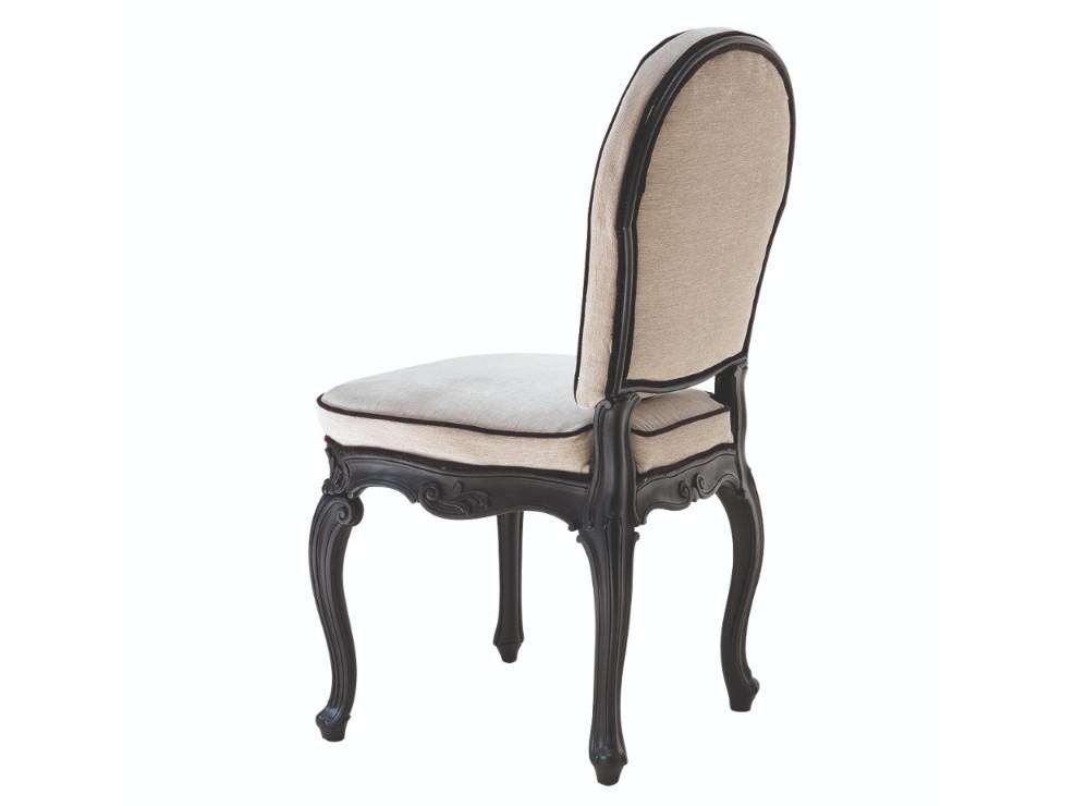 BRANDON Solid wood chair with integrated cushion