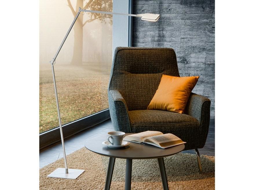 JACKIE IOT Contemporary style LED direct light height-adjustable aluminium floor lamp