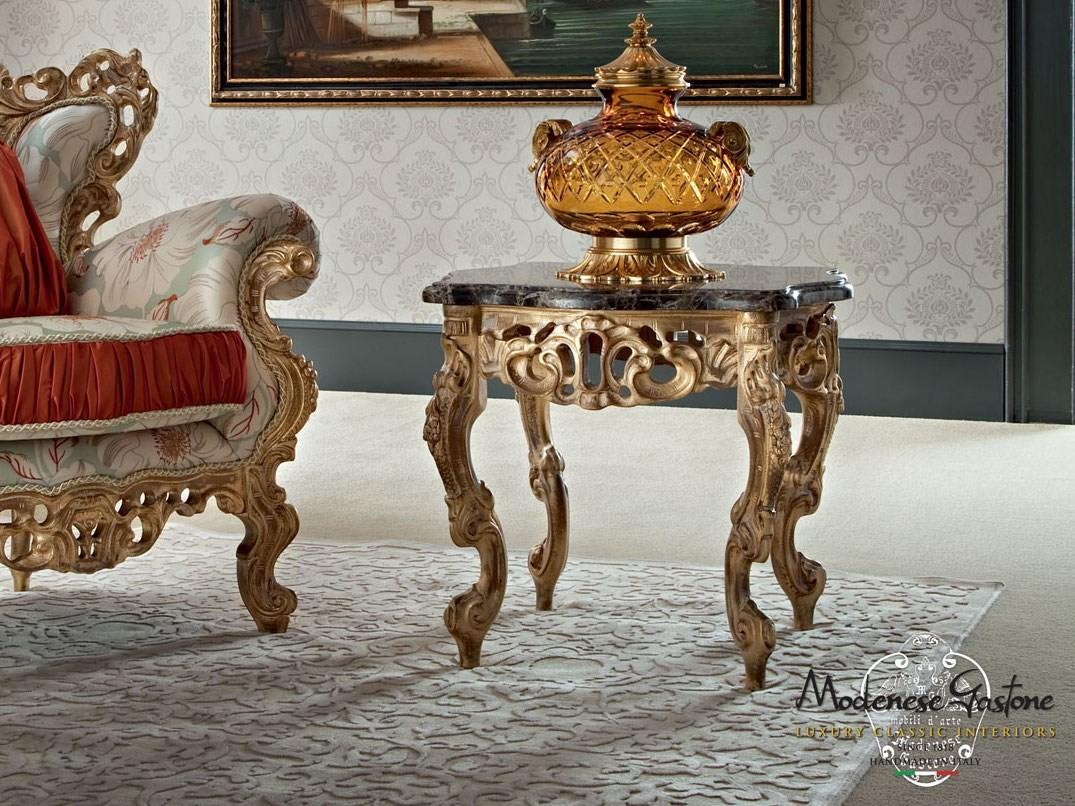 12616 Low solid wood coffee table