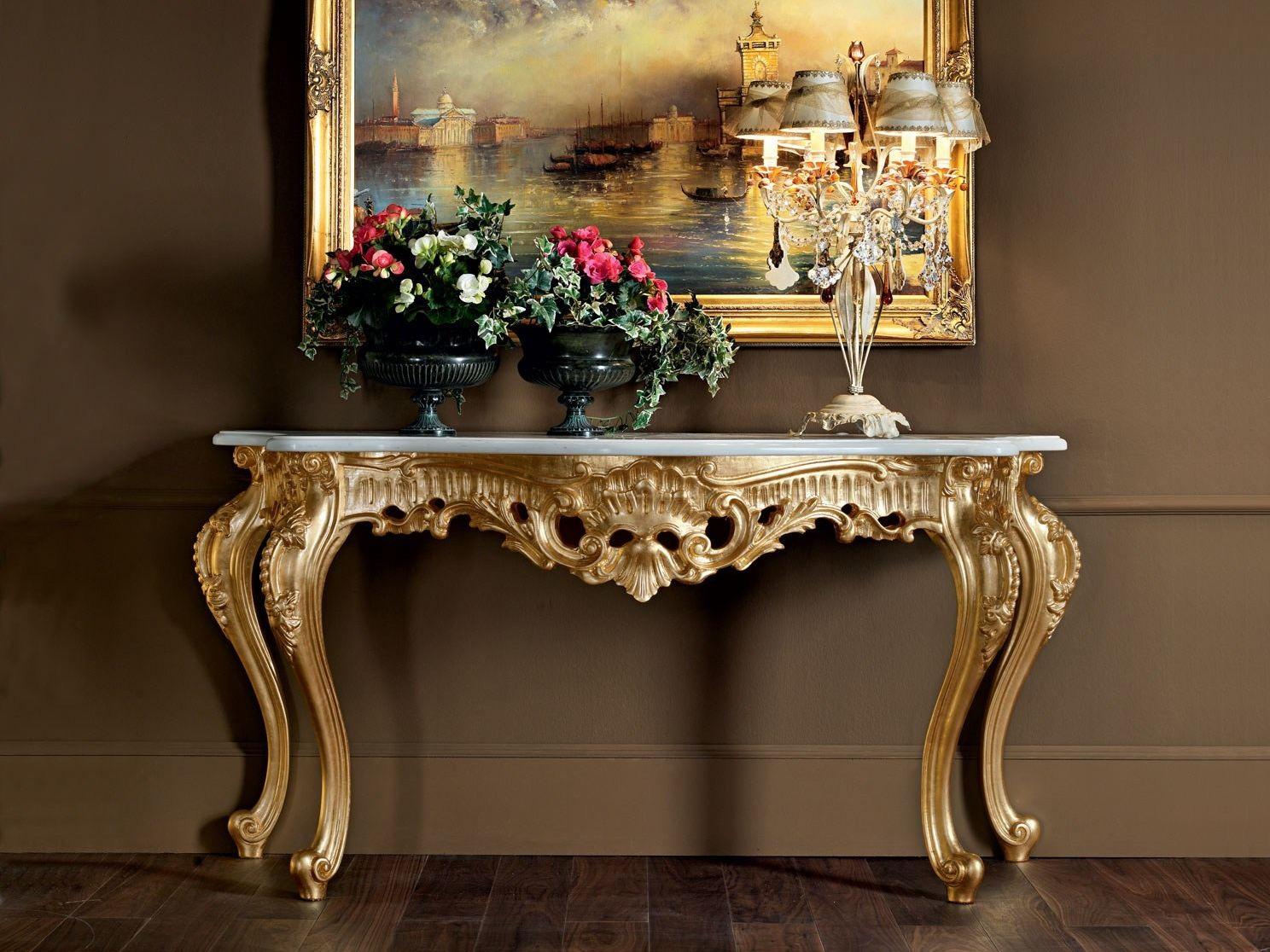 11606 Solid wood console table