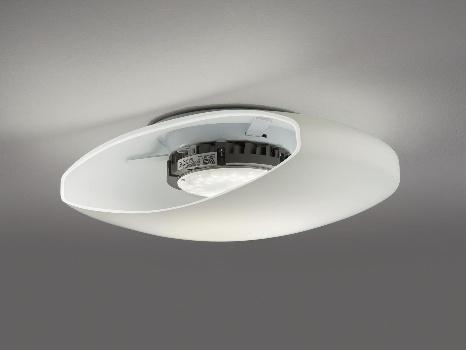 MORIS PP Satin glass wall lamp / ceiling lamp