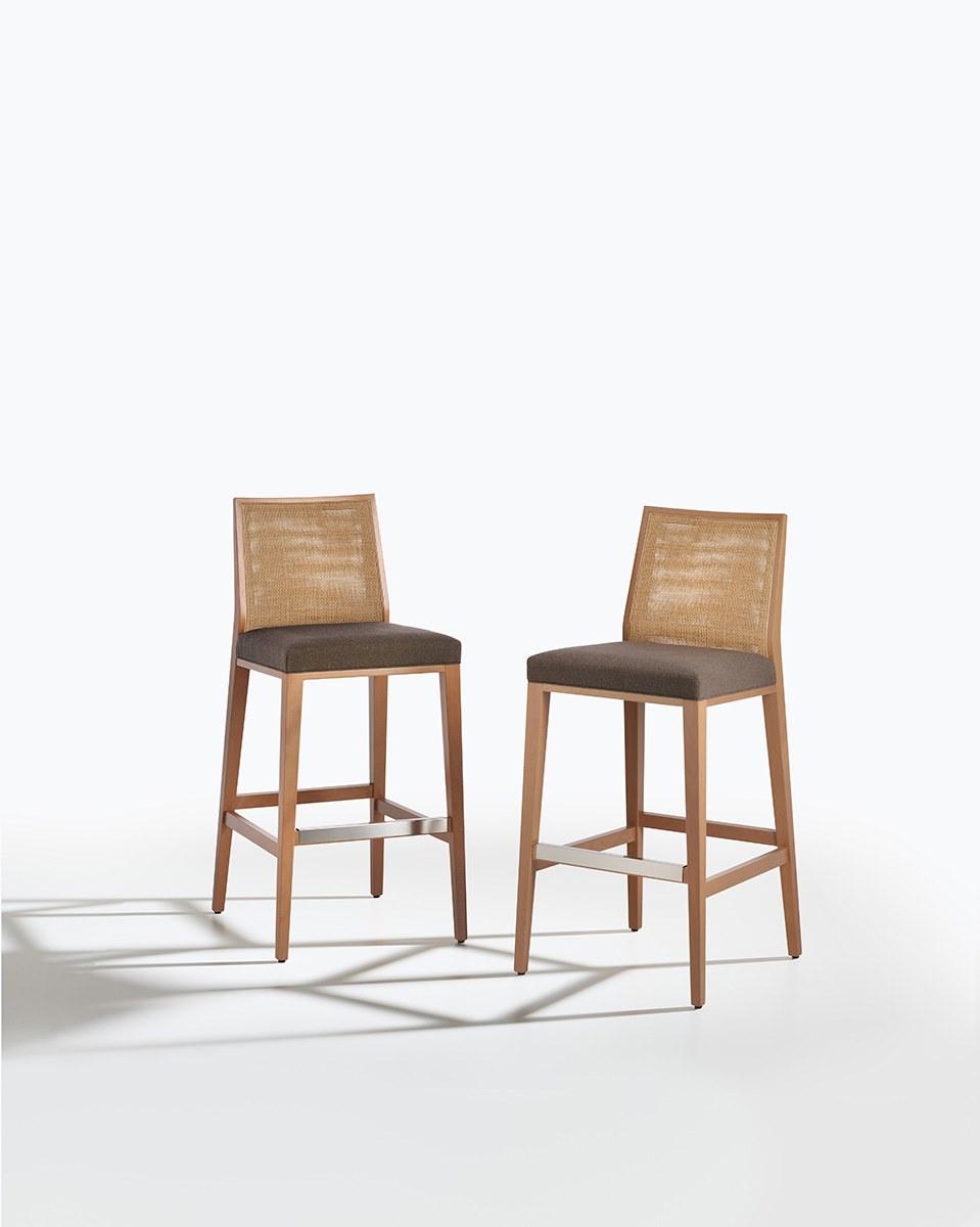 QUEEN Beech stool with back
