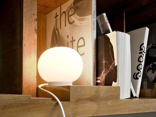 MINI GLO-BALL T LED opal glass table lamp