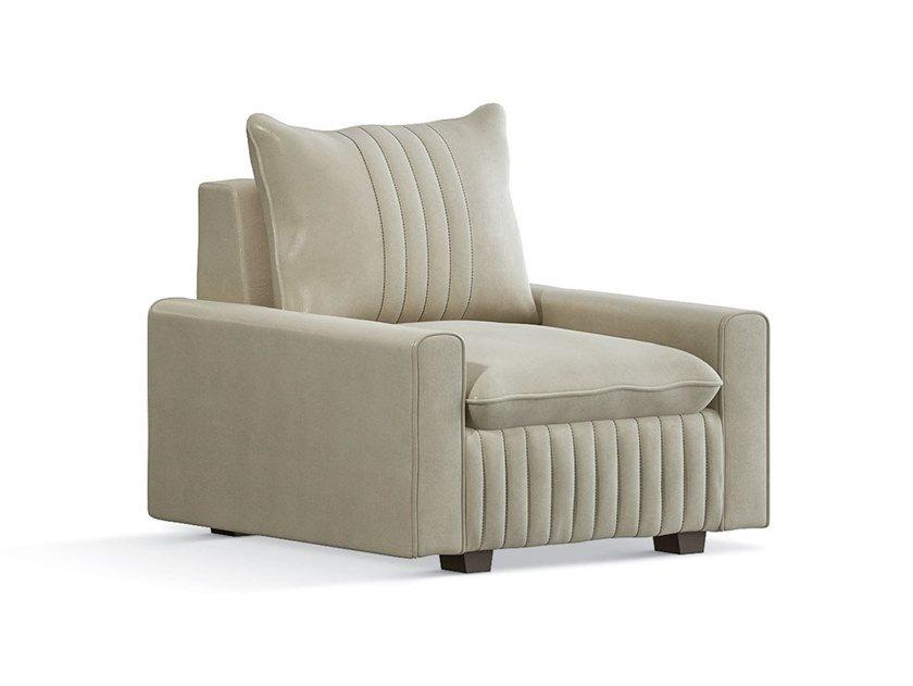 7437 Fabric armchair with armrests
