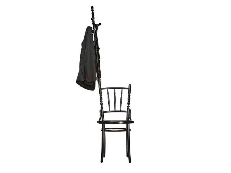 EXTENSION CHAIR High-back wooden chair