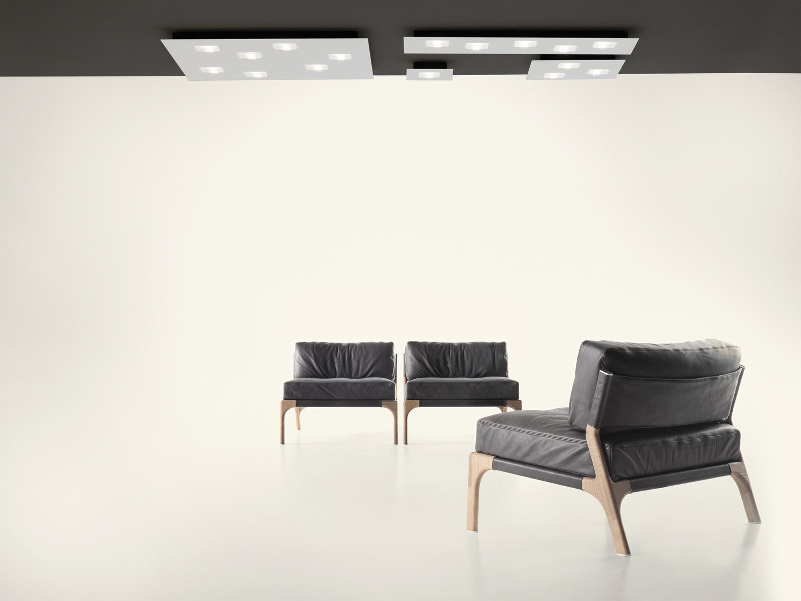 QUARTER LED aluminium ceiling lamp