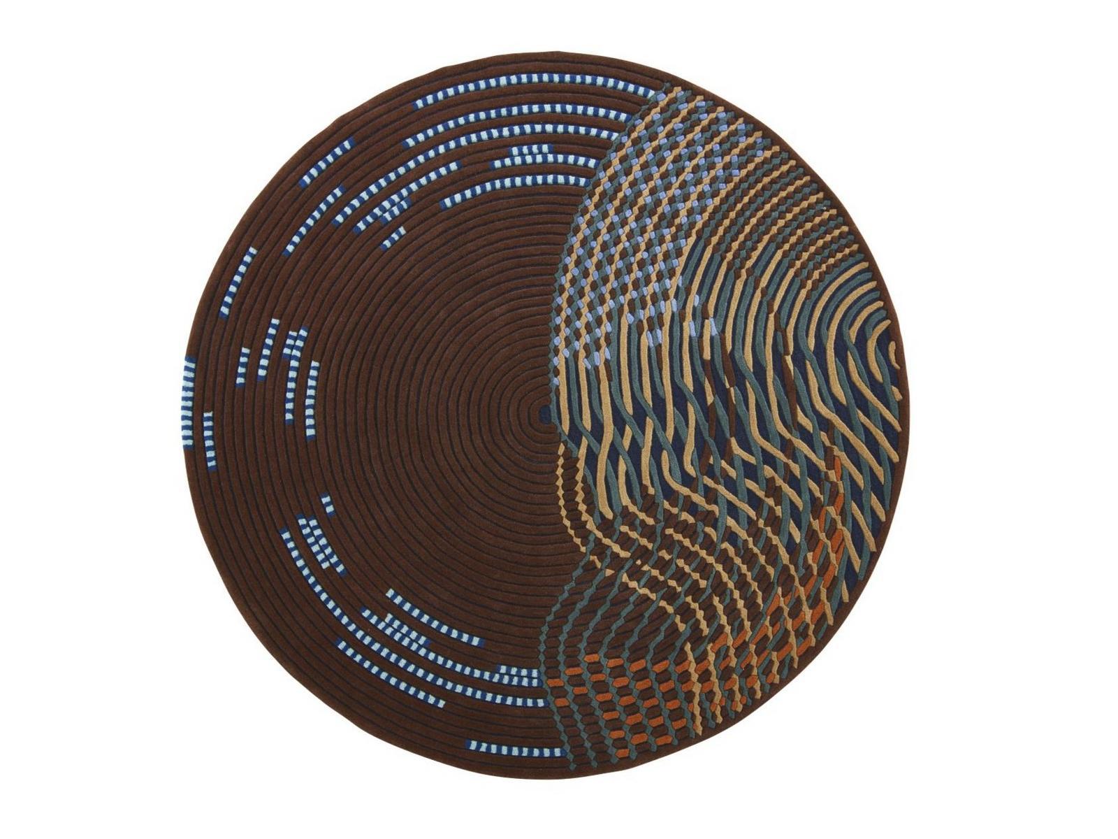 NOCTAMBULE Patterned round rug