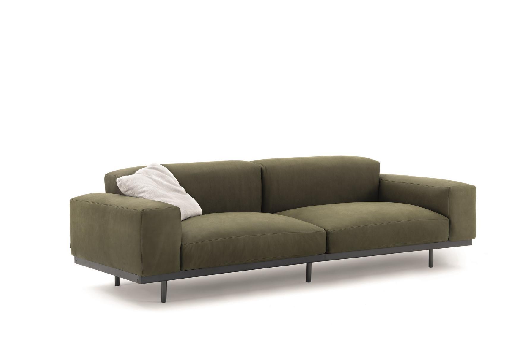 NAVIGLIO Upholstered 4 seater fabric sofa