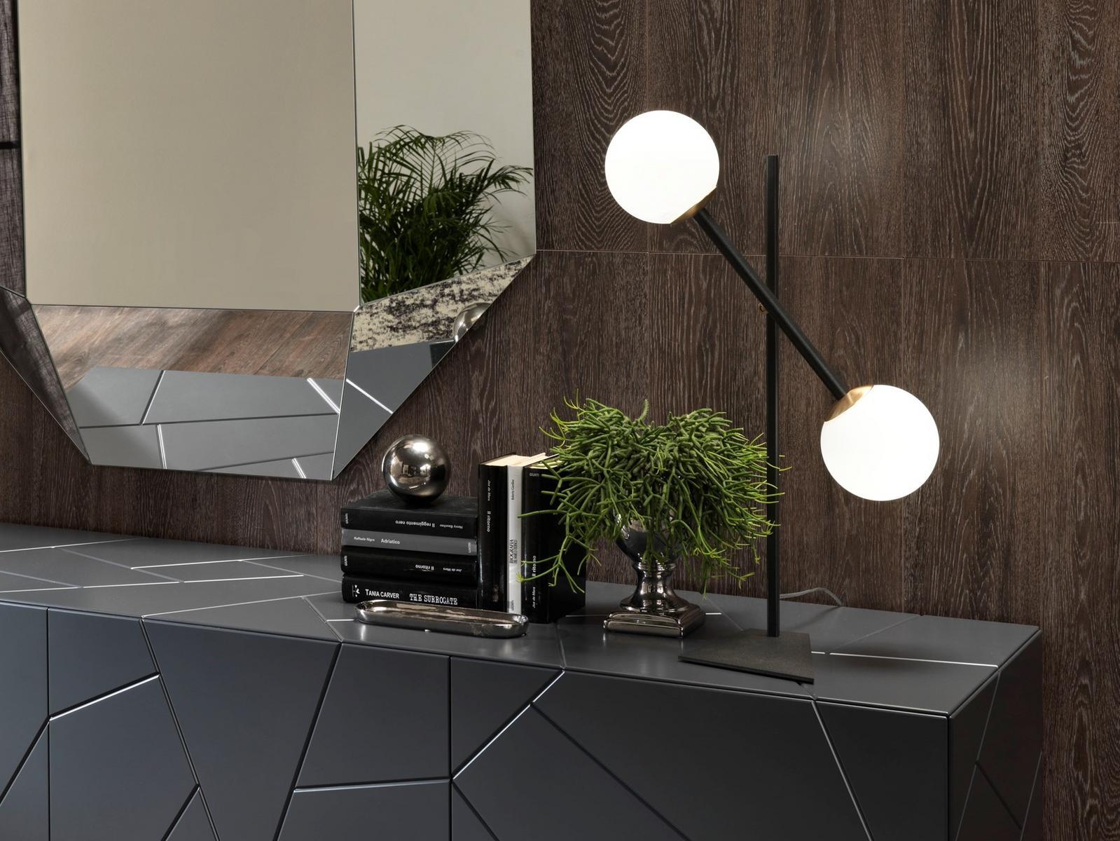 MERIDIAN T BIG Direct light adjustable painted metal table lamp