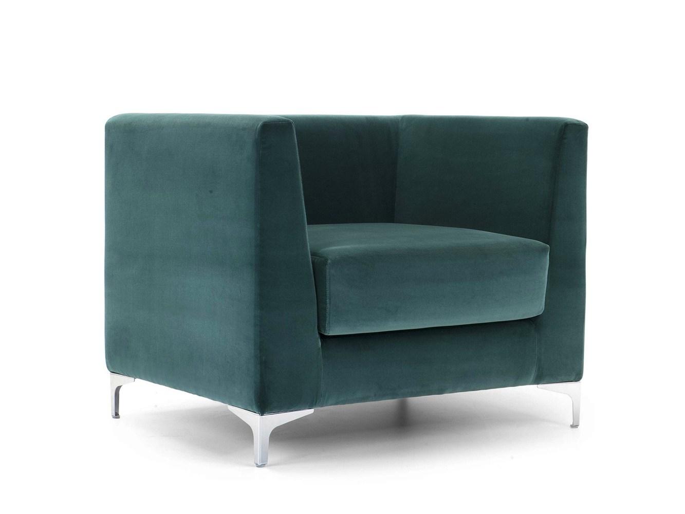 LINCOLN Upholstered armchair with armrests