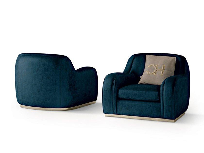 6737 Nabuk armchair with armrests