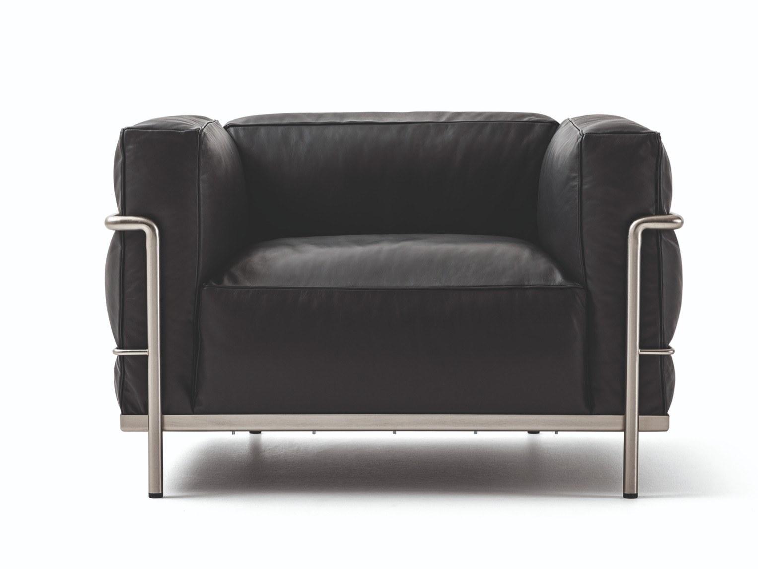 003 LC3 FAUTEUIL GRAND CONFORT DURABLE Armchair with armrests