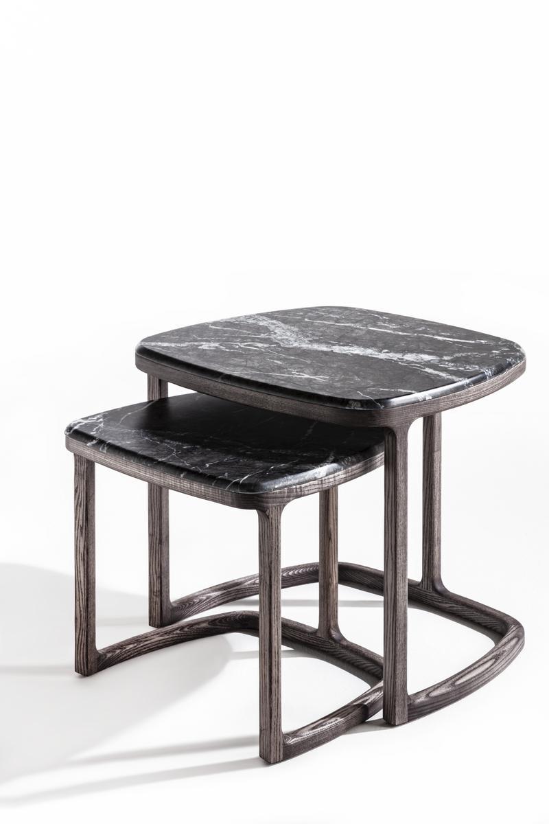 ANTIGONE Ash coffee table and marble top