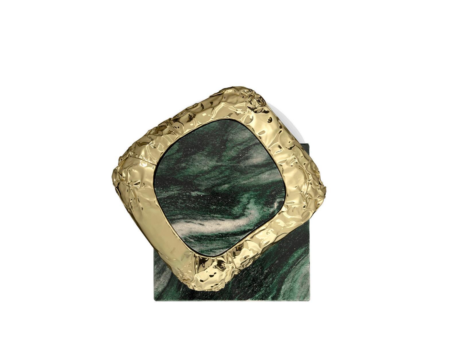 STONEHENGE LAPONIA GREEN Square marble coffee table