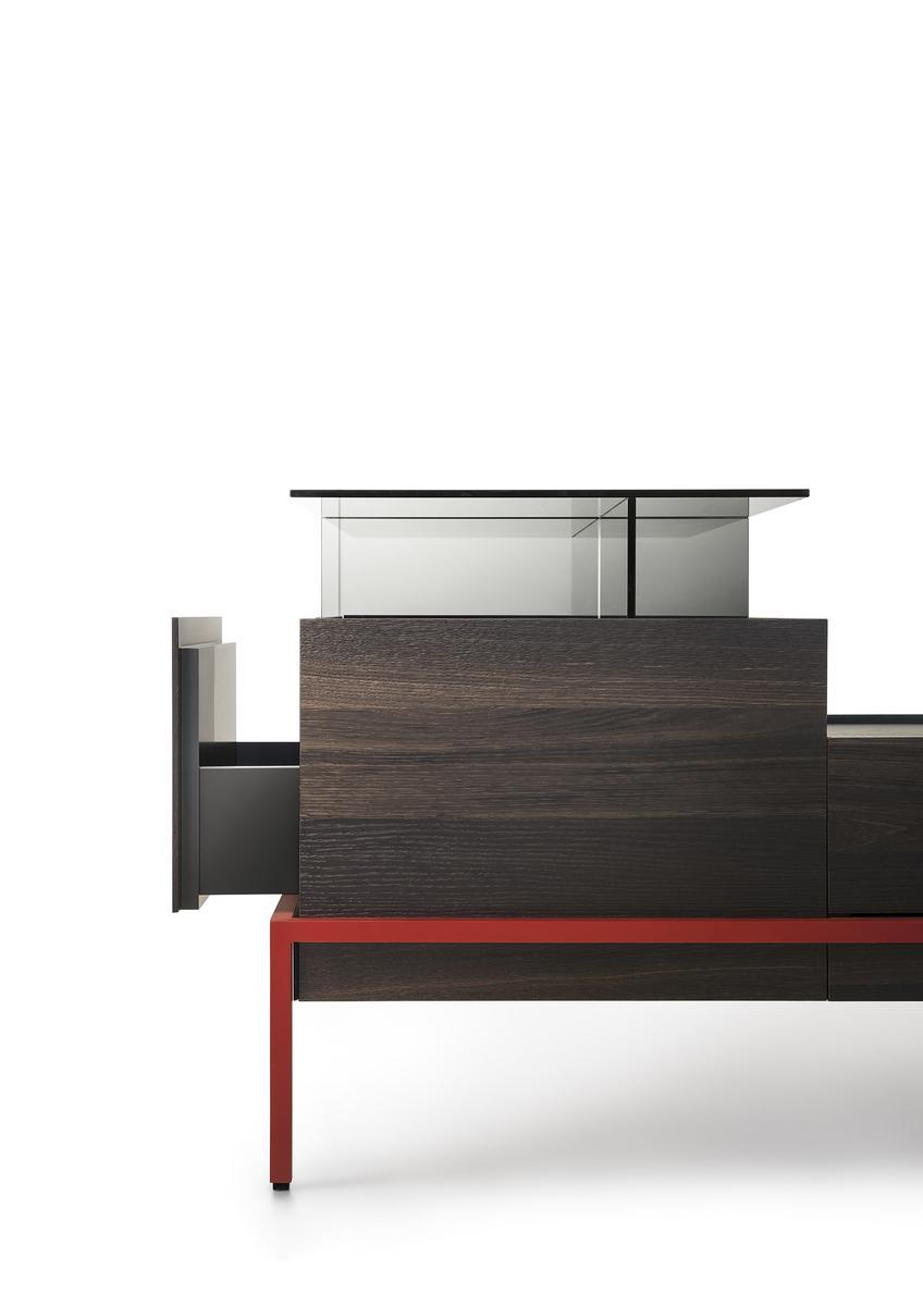 FAROE Storage modular leather bench