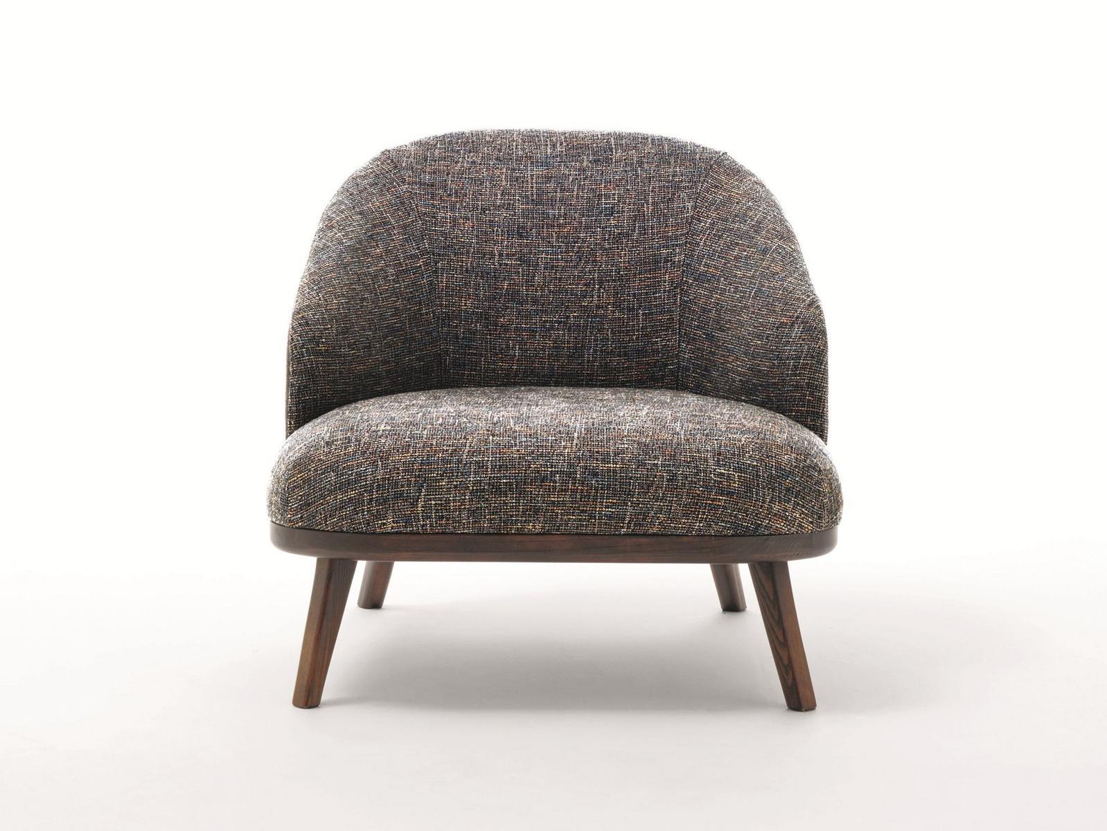 ST. TROPEZ Fabric armchair with armrests